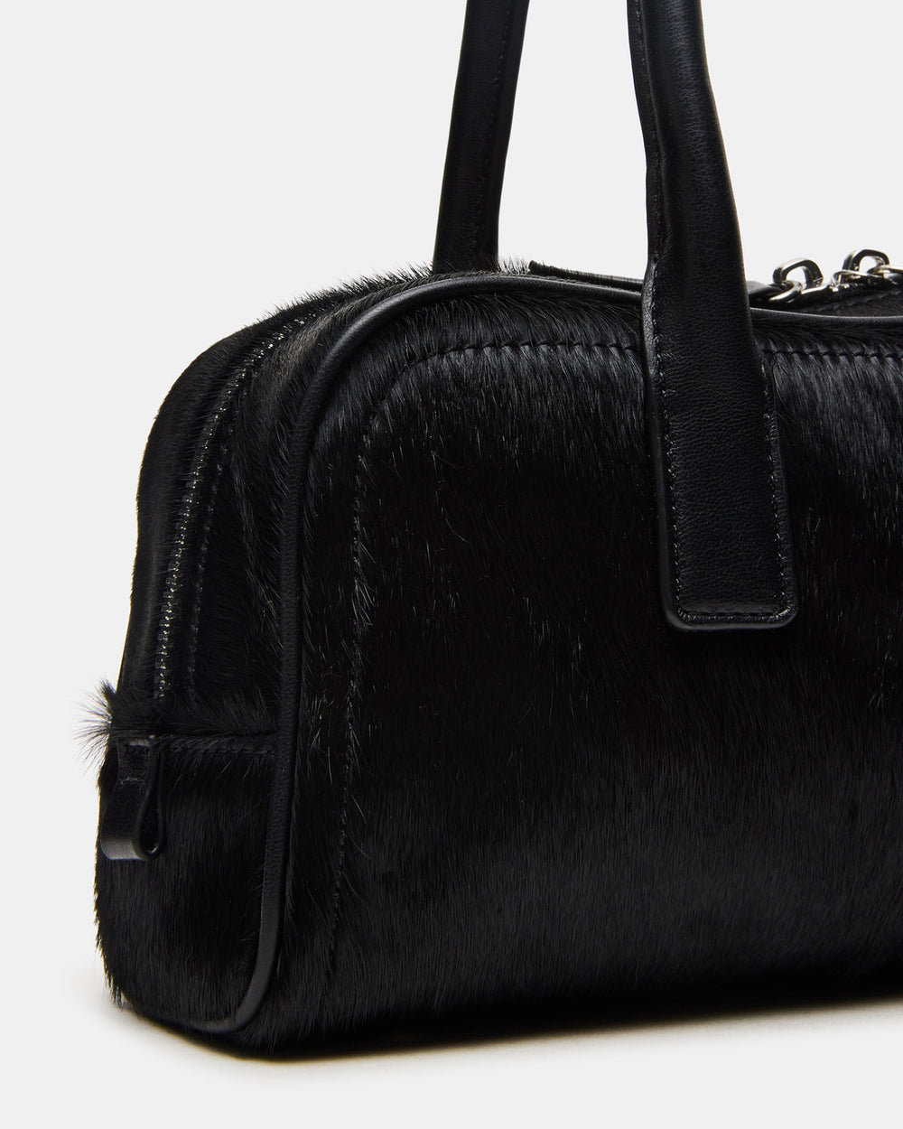 ANISE Bag Black Multi Elongated Shoulder Strap Handbag