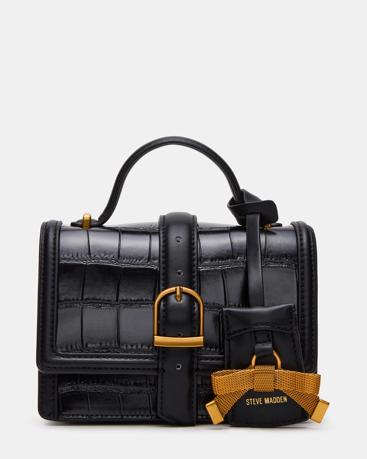 CLARK Bag Black Structured Top-Handle Mini Handbag
