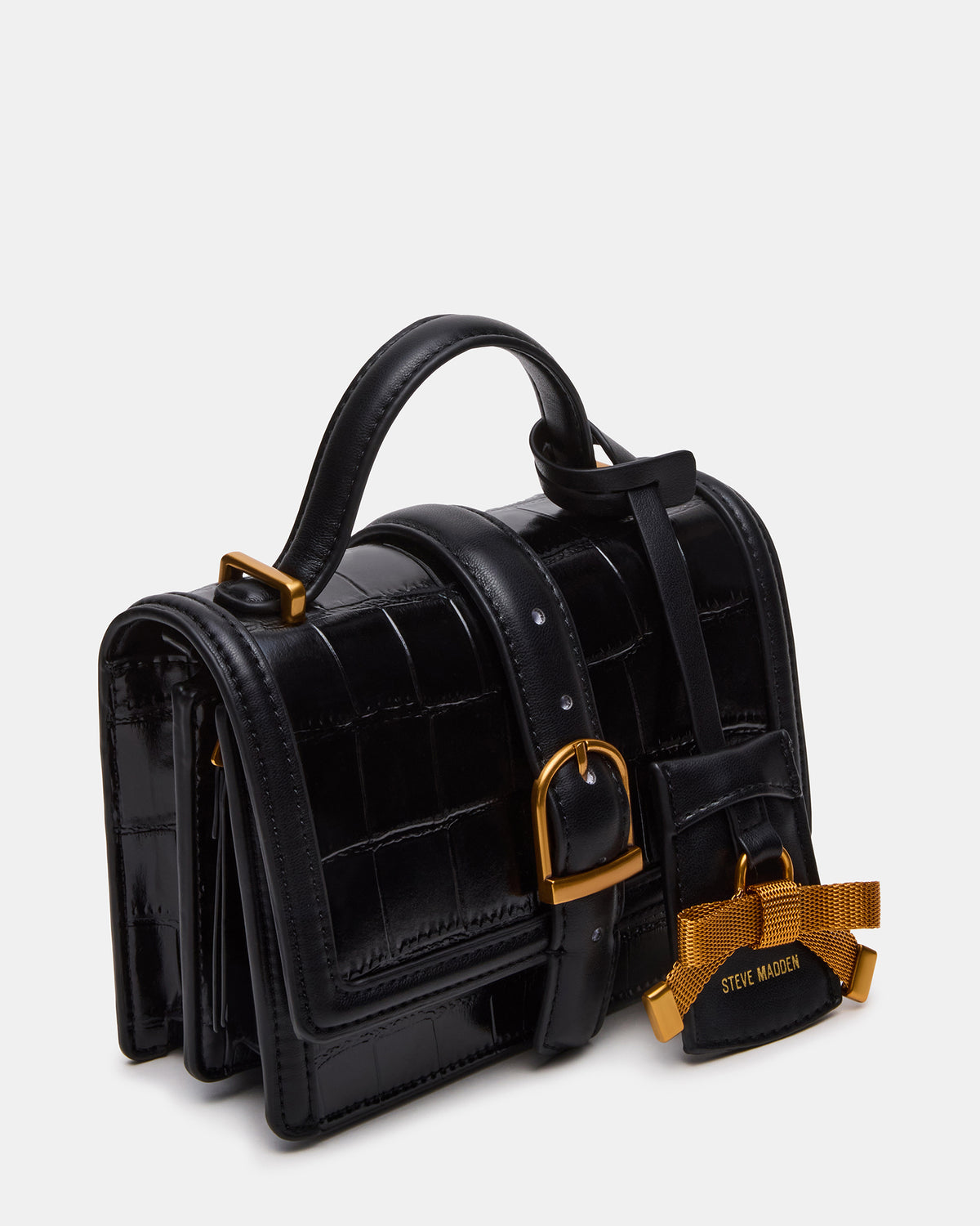 CLARK Bag Black Structured Top-Handle Mini Handbag