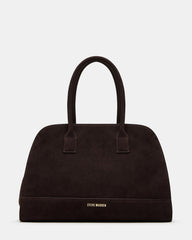 HEIDEE Bag Brown Suede | Women's Shoulder Strap Tote Handbag