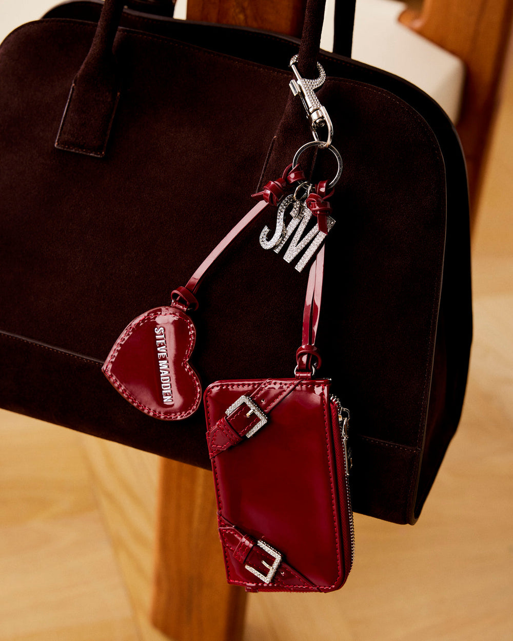 HEIDEE Bag Brown Suede | Women's Shoulder Strap Tote Handbag