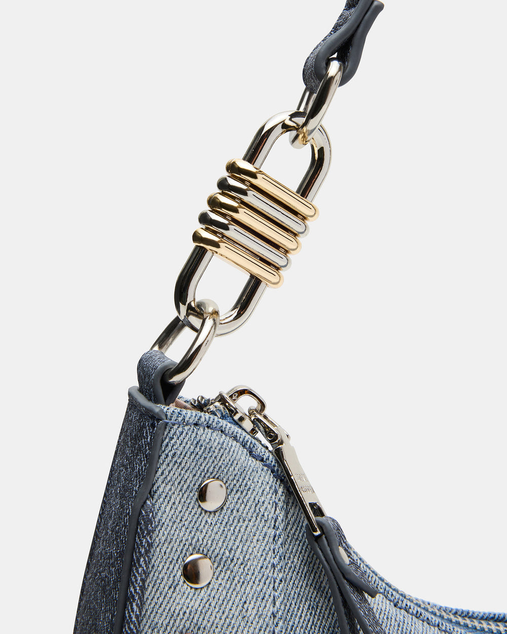 LIAMM Bag Denim Shoulder Strap Dome-Studded Women's Handbag