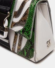 DIEGO Bag Green Metallic Crossbody Strap Women's Handbag