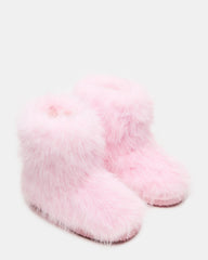 Kids' BEASTIE Pink Faux Fur Girls' Ankle Boot