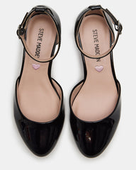 Kids' PRETTYY Black Patent Girls' Block Heel