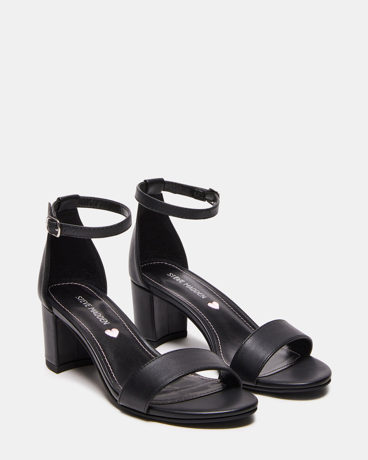 Kids' CARRSON Black Smooth Girls' Dress Heel