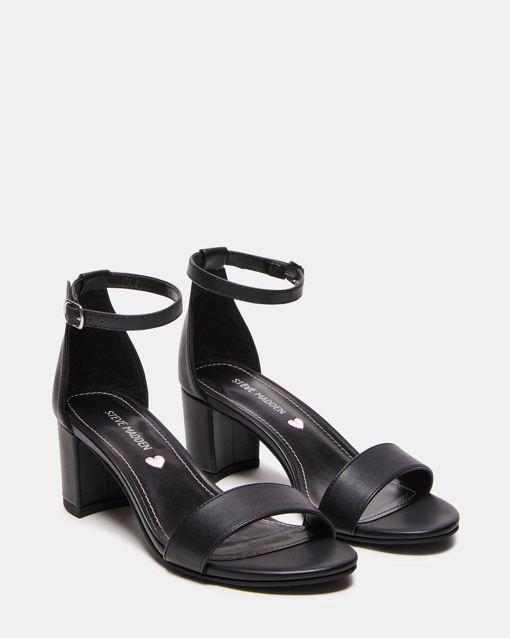 Kids' CARRSON Black Smooth Girls' Dress Heel