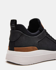 DACK Black Men's Lace-Up Sneakers