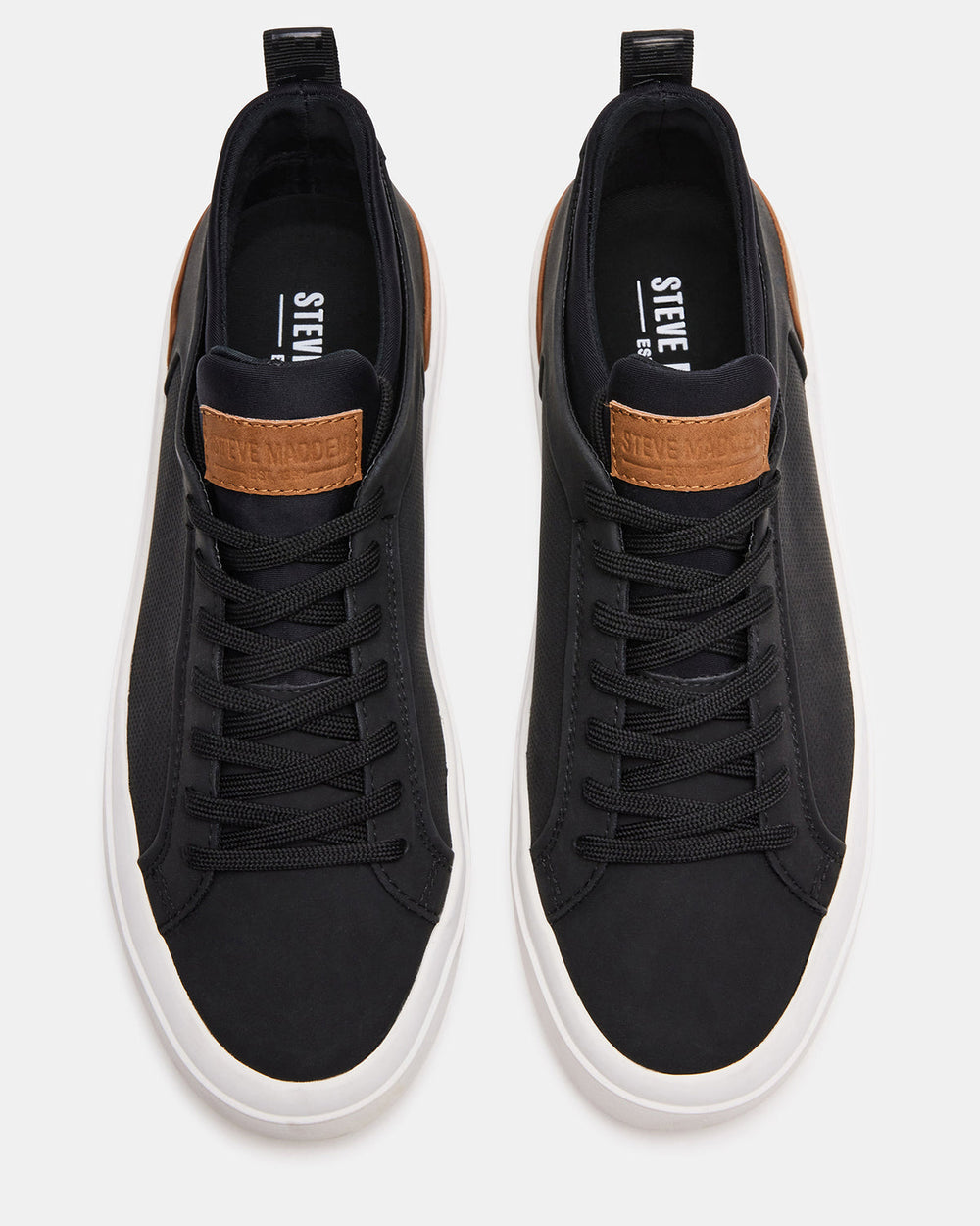 DACK Black Men's Lace-Up Sneakers