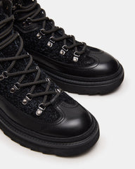 YOSEMITE Black Multi Lace-Up Lug Men's Ankle Boot