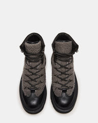 YOSEMITE Grey Multi Lace-Up Lug Men's Ankle Boot