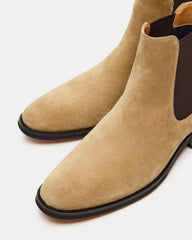 ALDAIR Taupe Suede Chelsea Men's Ankle Boot