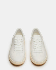 DYLAN White Low-Top Lace-Up Platform Men's Sneaker