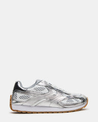 XYLO Silver Low-Top Lace-Up Men's Sneakers