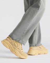 POSSESS Taupe Suede Low-Top Lace-Up Men's Sneaker