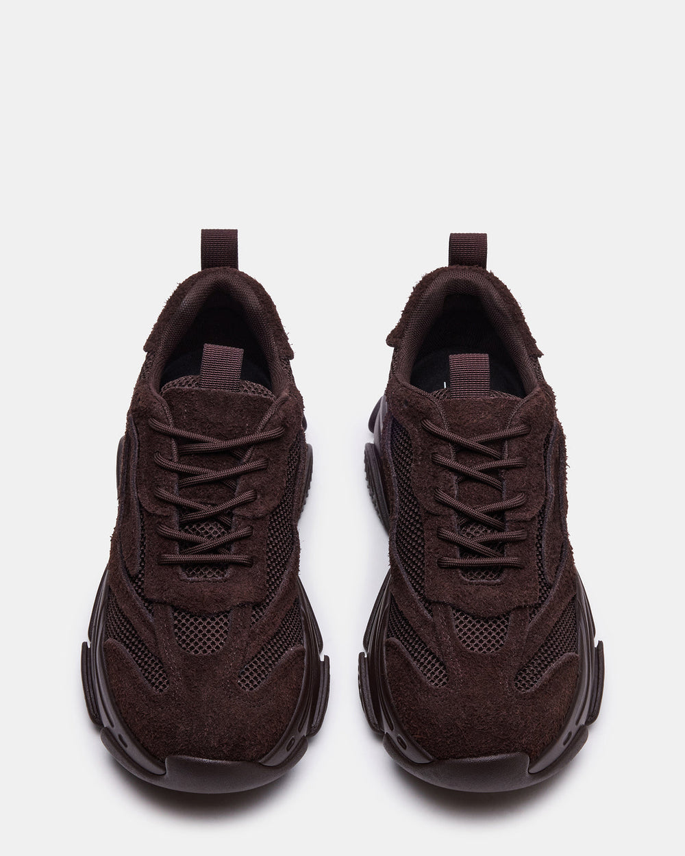 POSSESS Brown Suede Low-Top Lace-Up Men's Sneaker