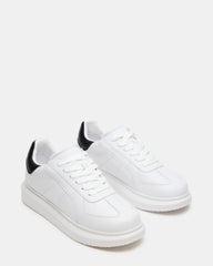MINOU White/Black Low-Top Lace-Up Men's Sneaker