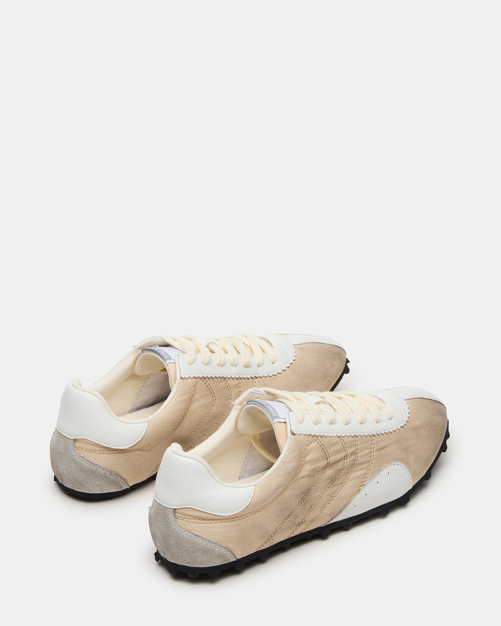 PUZZLE Cream Low-Top Lace-Up Men's Sneaker