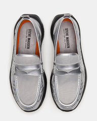 PARRISH Silver Low-Top Slip-On Men's Sneaker