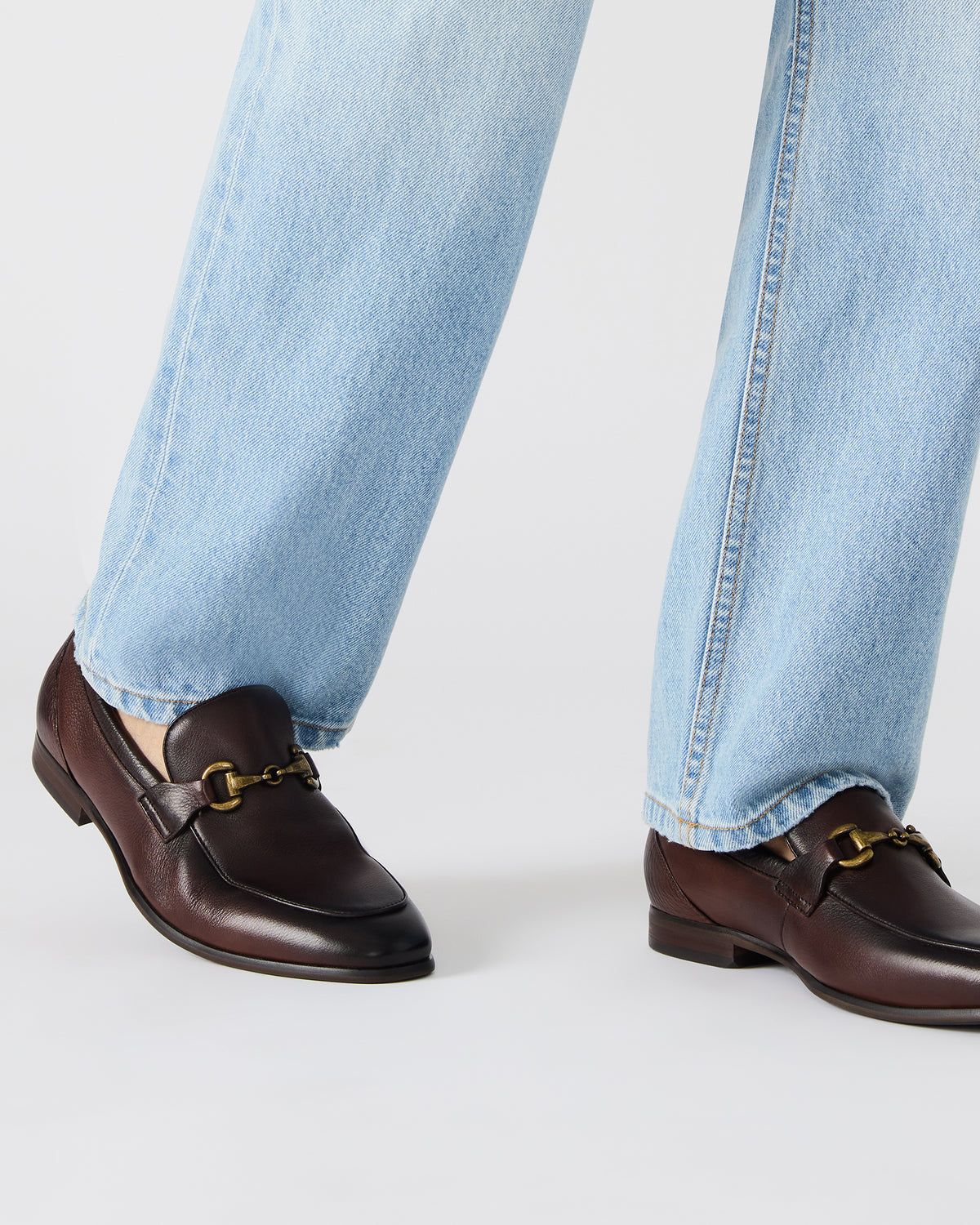 JAYSHAN Brown Leather Men's Dress Loafer