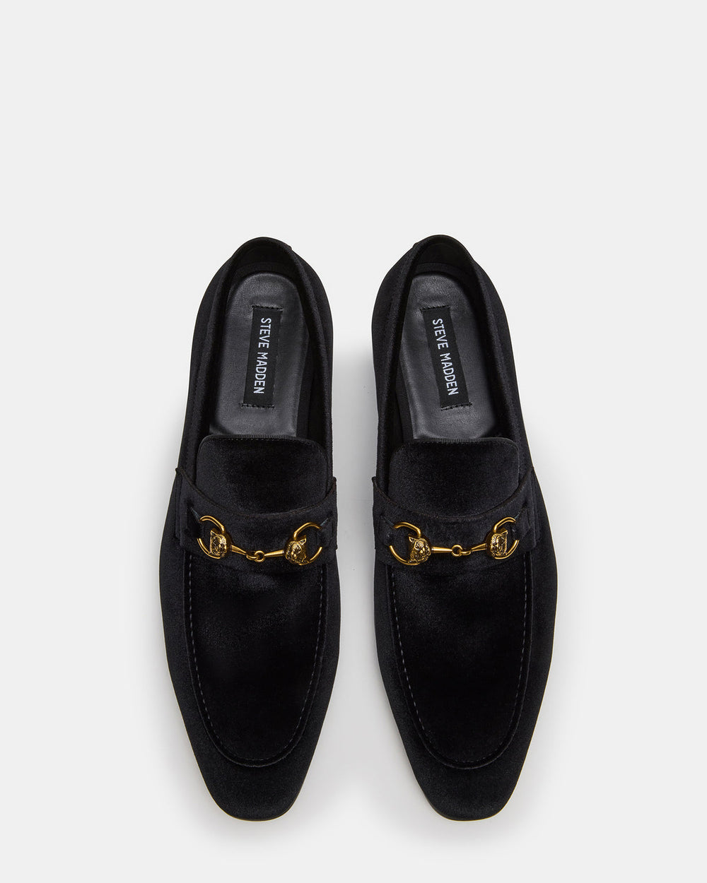 JAKIRO Black Velvet Slip-On Dress Men's Loafer
