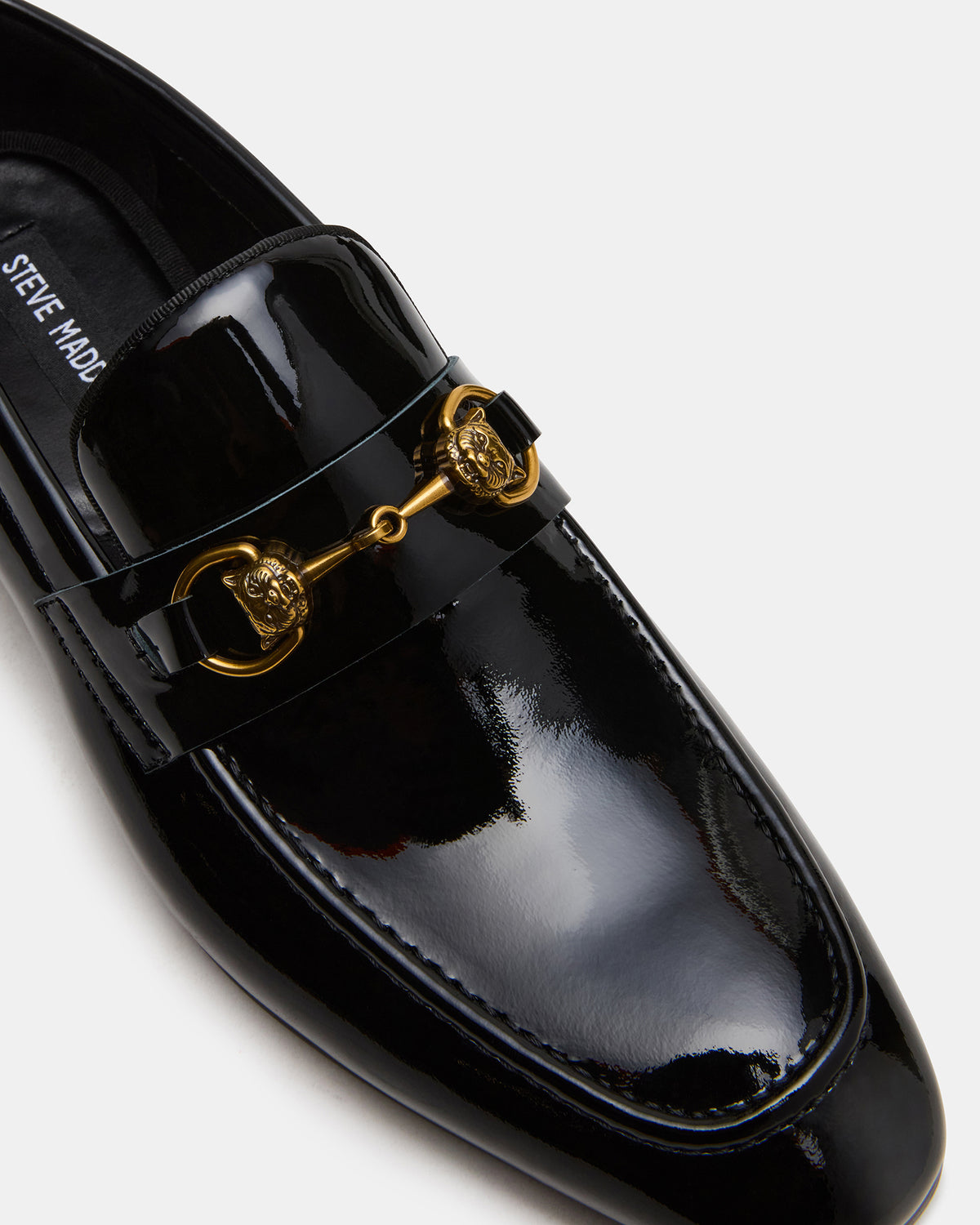 JAKIRO Black Patent Slip-On Dress Men's Loafer