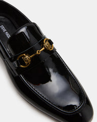 JAKIRO Black Patent Slip-On Dress Men's Loafer