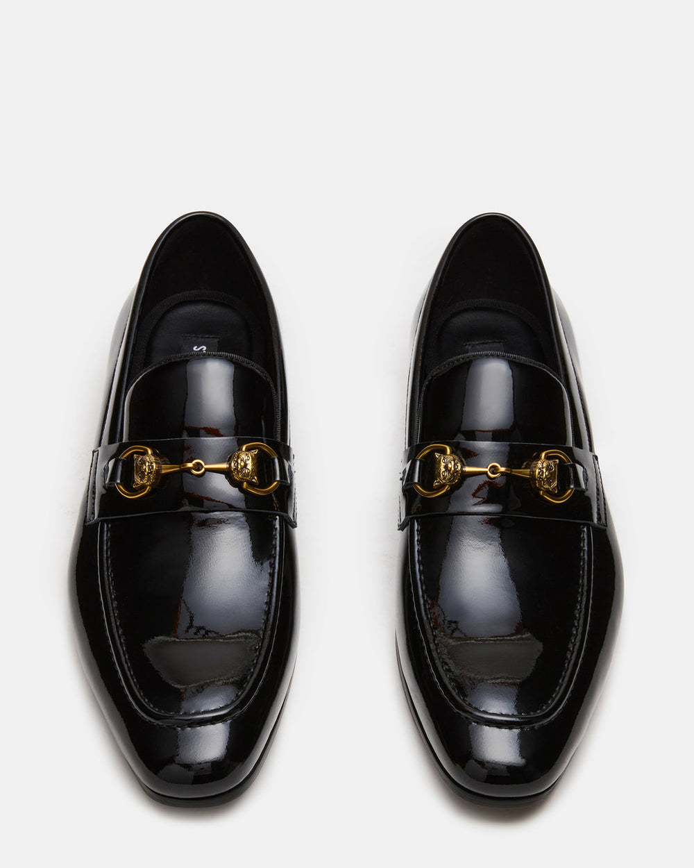 JAKIRO Black Patent Slip-On Dress Men's Loafer