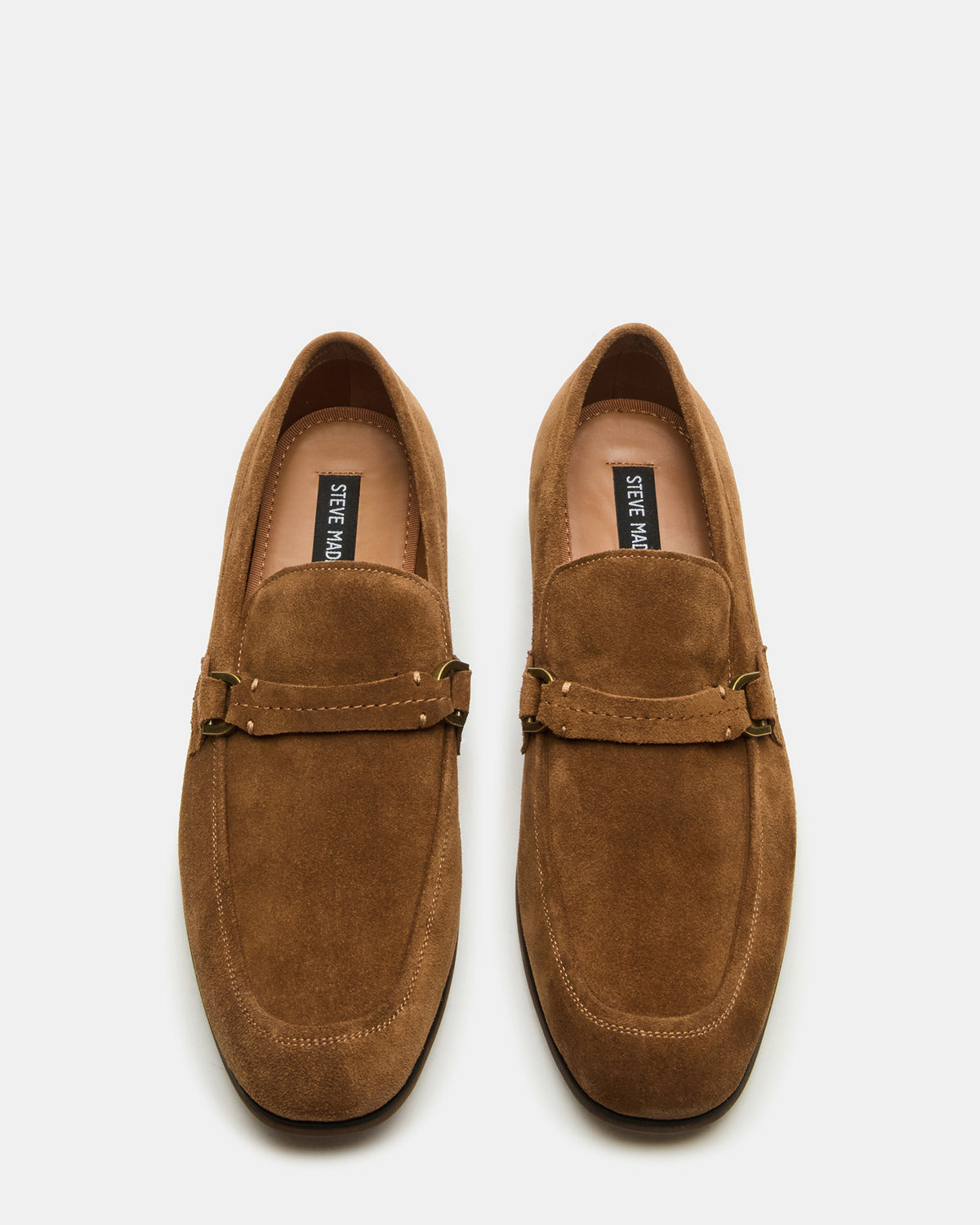 HEROLF Tobacco Suede Square-Toe Slip-On Men's Loafer