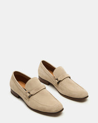 HEROLF Sand Suede Square-Toe Slip-On Men's Loafer