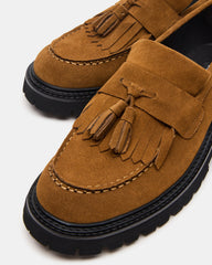ZEV Tan Suede Lug Sole Dress Men's Loafer