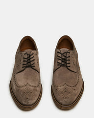 ESTEBAN Grey Lace-Up Perforated Oxford Men's Dress Shoe