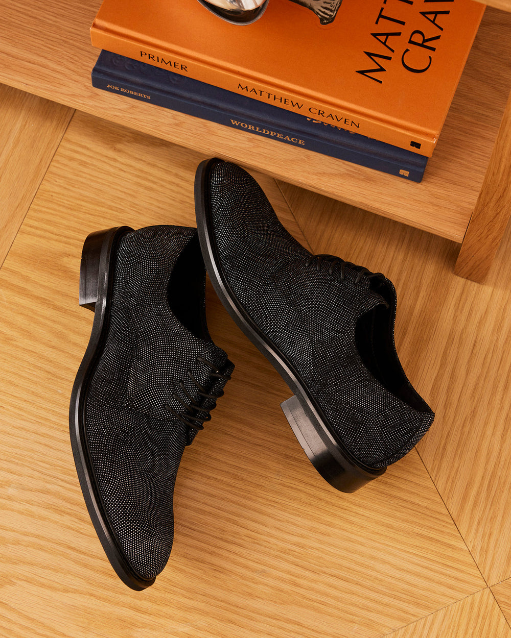 HADAR Silver Lace-Up Oxford Dress Shoe | Men's Dress Shoes