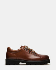 TURBO Dark Tan Lace-Up Dress Shoe