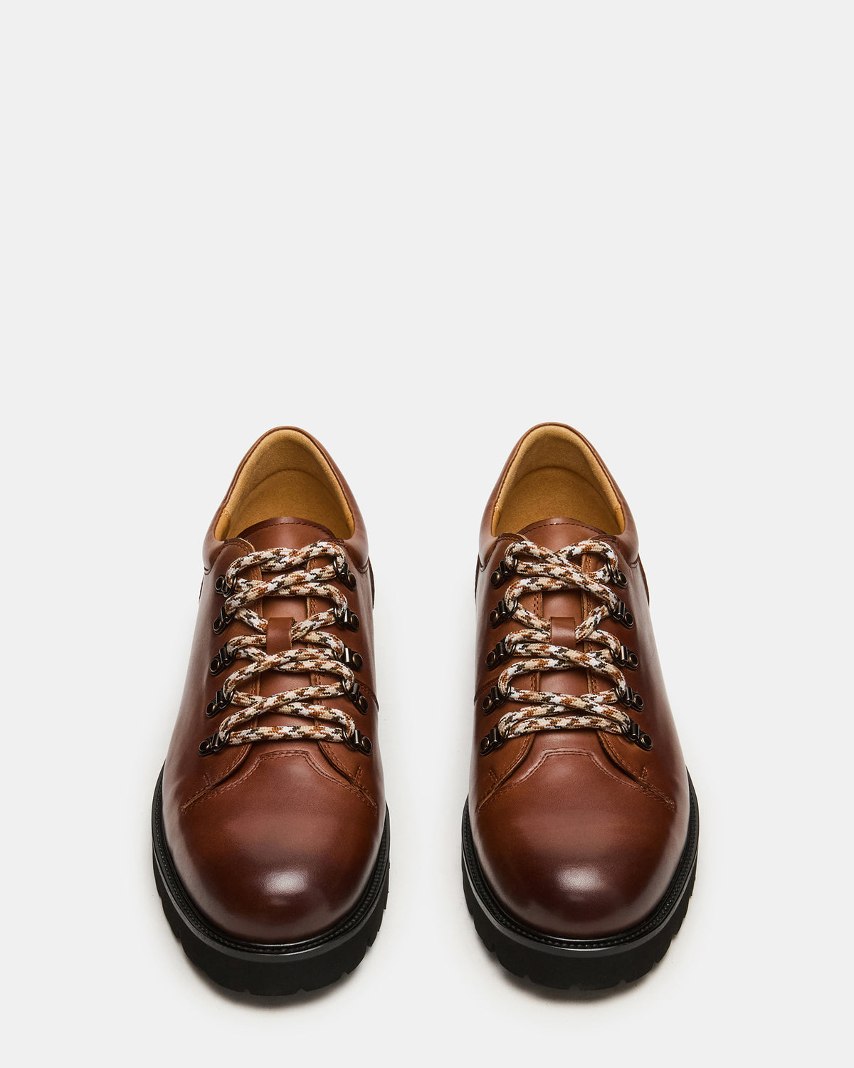 TURBO Dark Tan Lace-Up Dress Shoe
