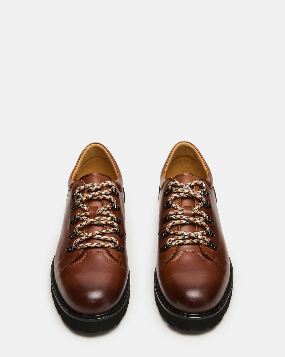 TURBO Dark Tan Lace-Up Dress Shoe