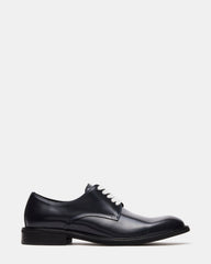 HADAR Navy Box Leather Lace-Up Oxford Dress Shoe | Men's Dress Shoes