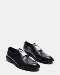 HADAR Navy Box Leather Lace-Up Oxford Dress Shoe | Men's Dress Shoes