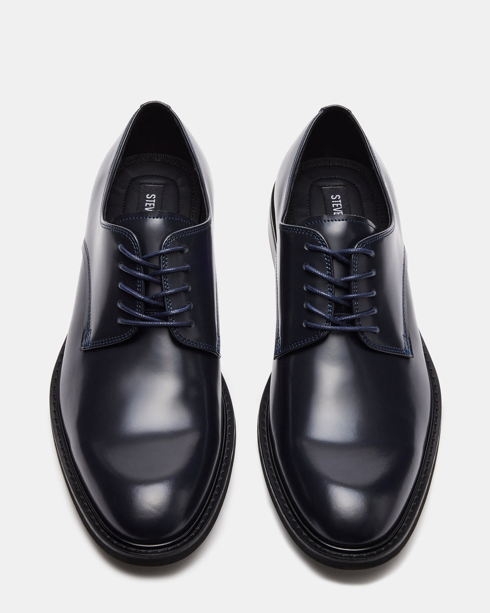 HADAR Navy Box Leather Lace-Up Oxford Dress Shoe | Men's Dress Shoes