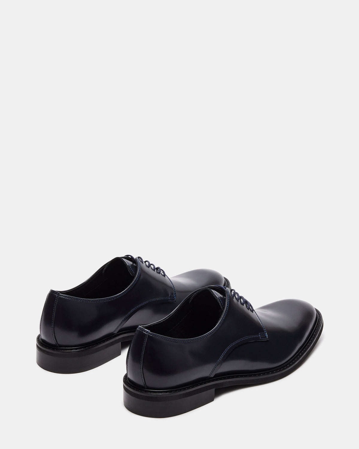 HADAR Navy Box Leather Lace-Up Oxford Dress Shoe | Men's Dress Shoes