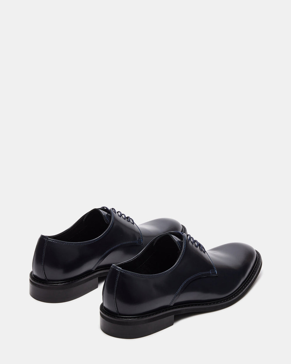 HADAR Navy Box Leather Lace-Up Oxford Dress Shoe | Men's Dress Shoes