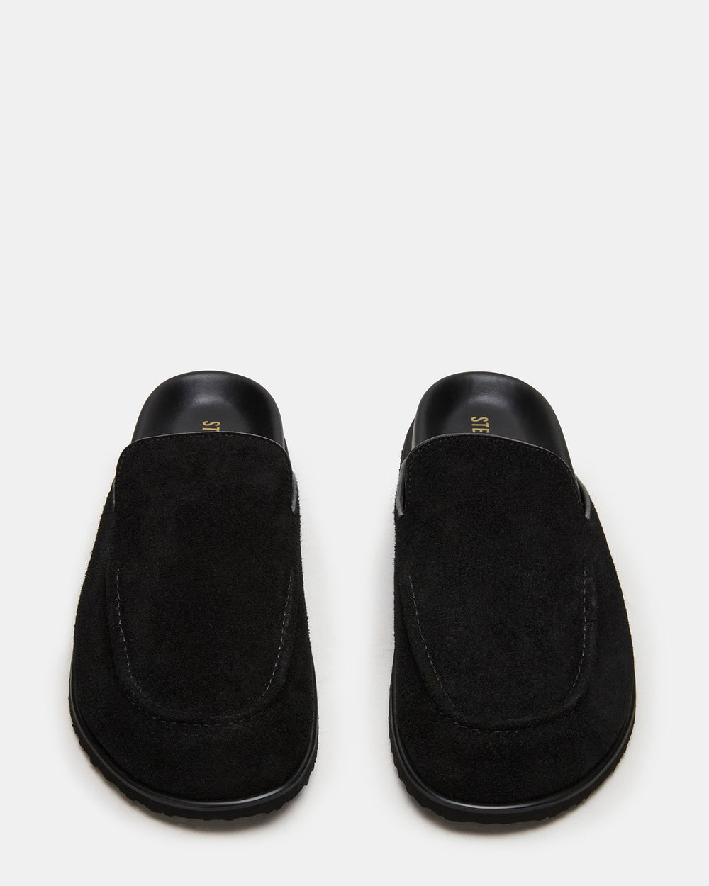 LUCIO Black Suede Slip-On Men's Casual Clog