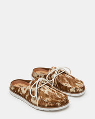 SAILOR Brown White Slip-On Laces Footbed Men's Casual Shoe