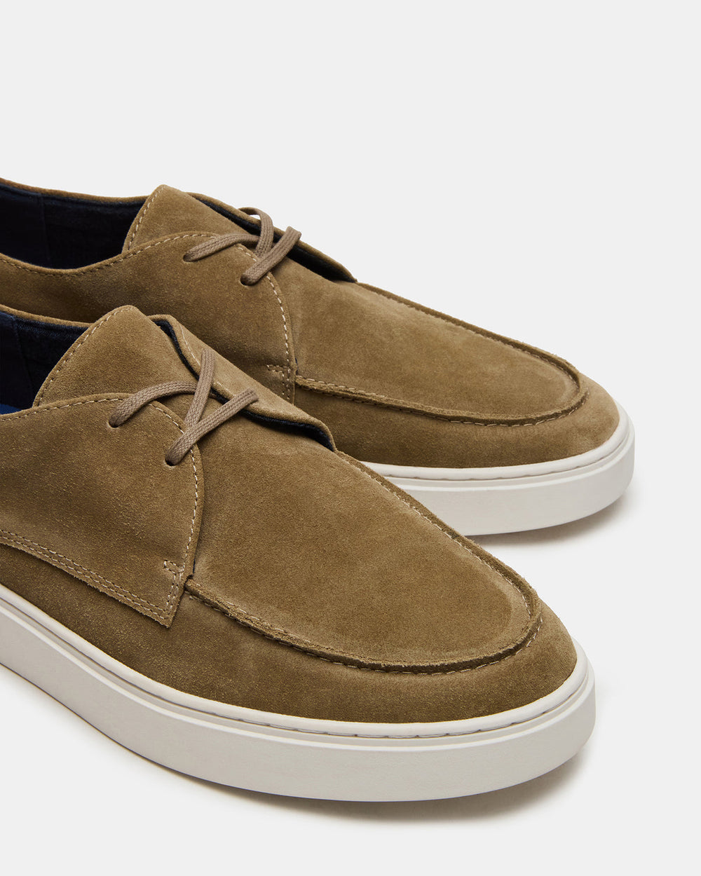 FRANKK Taupe Suede Lace-Up Men's Casual Shoe