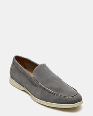 LINUX Grey Suede Slip-On Men's Casual