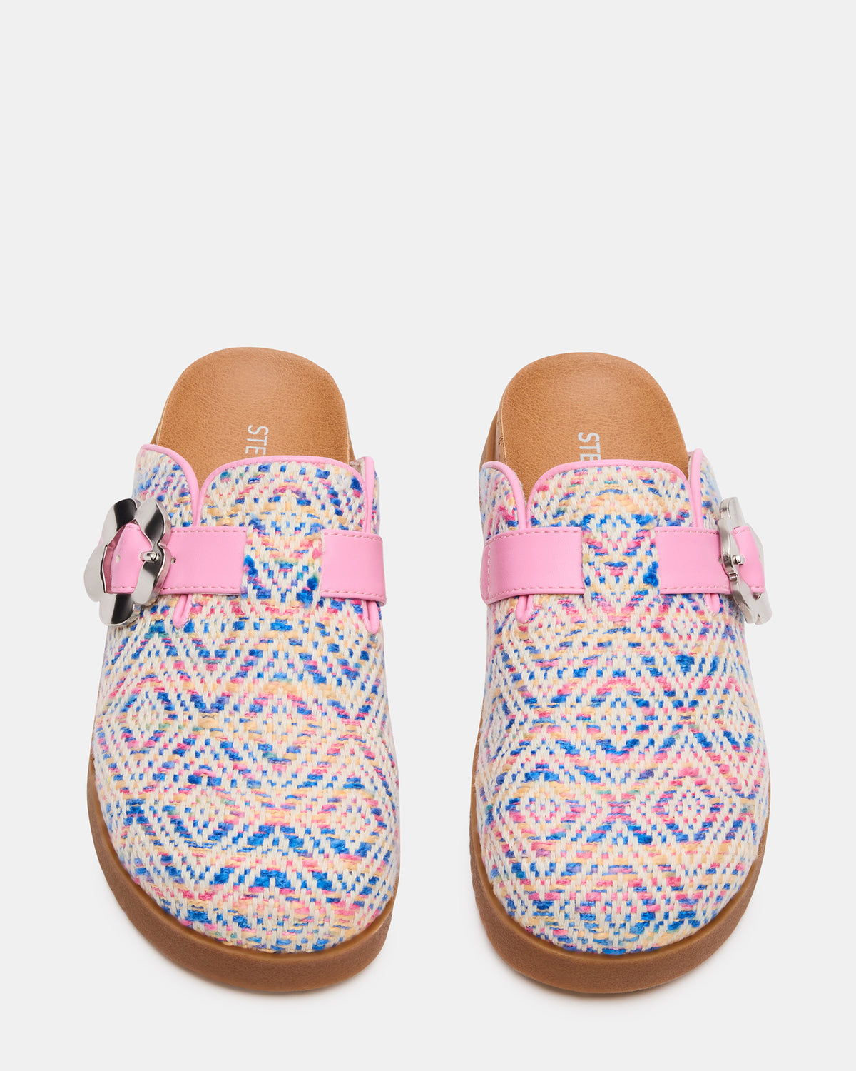 Kids' MAZIE Pink Multi Slip-On Mule Footbed Clog Girls' Flat