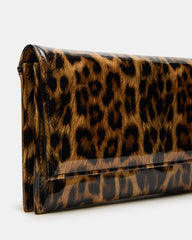 JULIANA Bag Leopard Patent Crossbody Clutch Handbag
