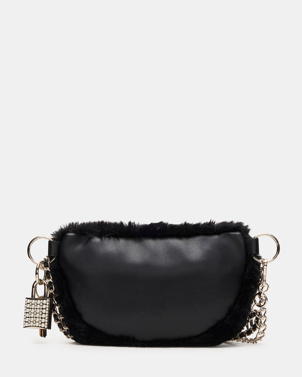 WYLDER Bag Black Faux Fur Crossbody Women's Belt Handbag
