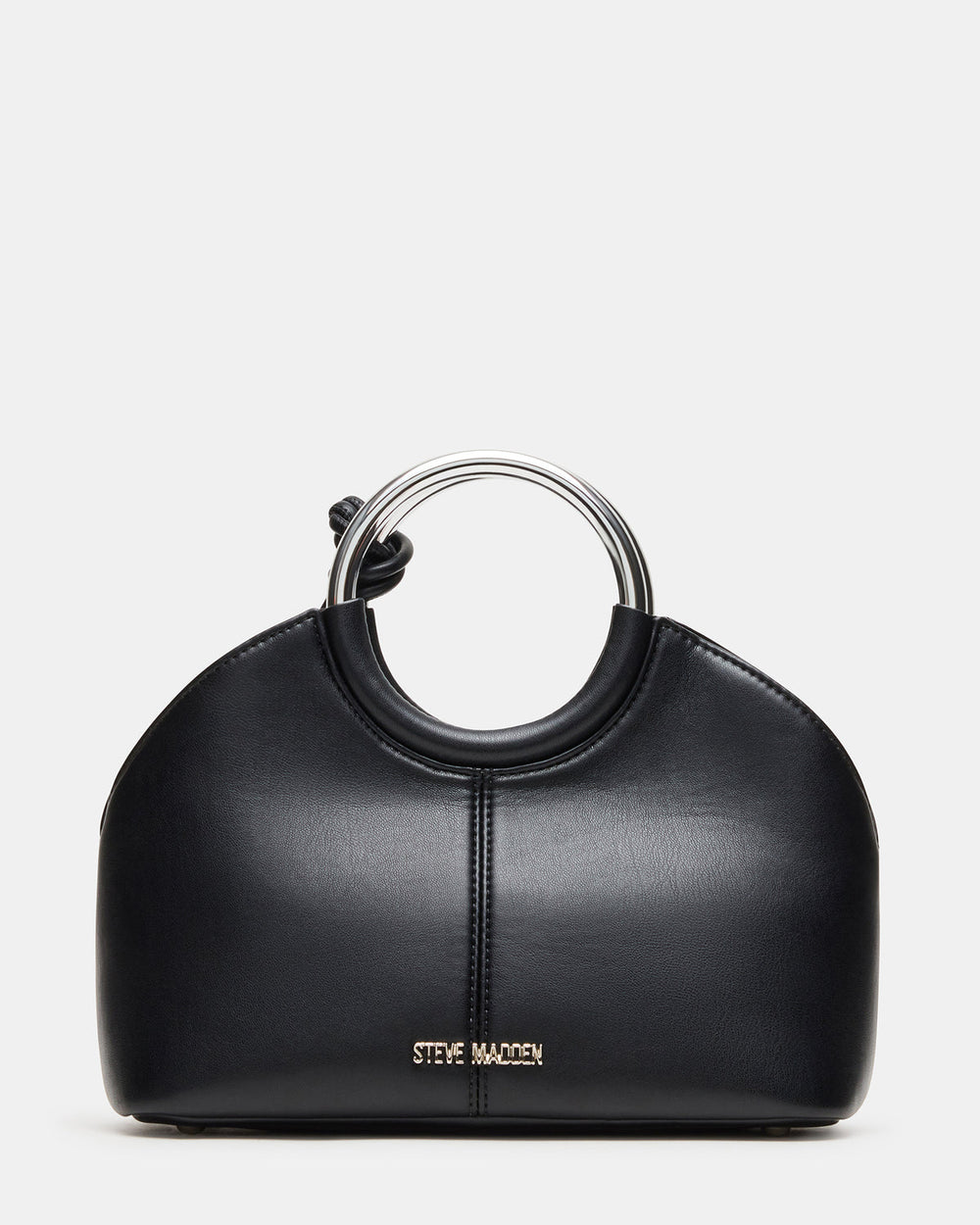 GEENA Embellished Bag Black Ring Top-Handle Crossbody Handbag