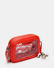 JELLY Bag Red Clear Camera Crossbody Handbag